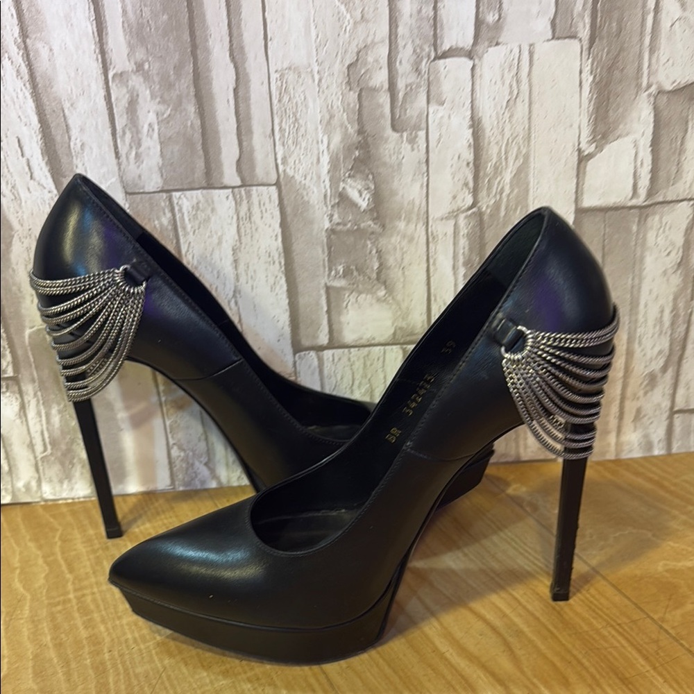 Saint Laurent Black Women's Heels - Picture 6 of 16